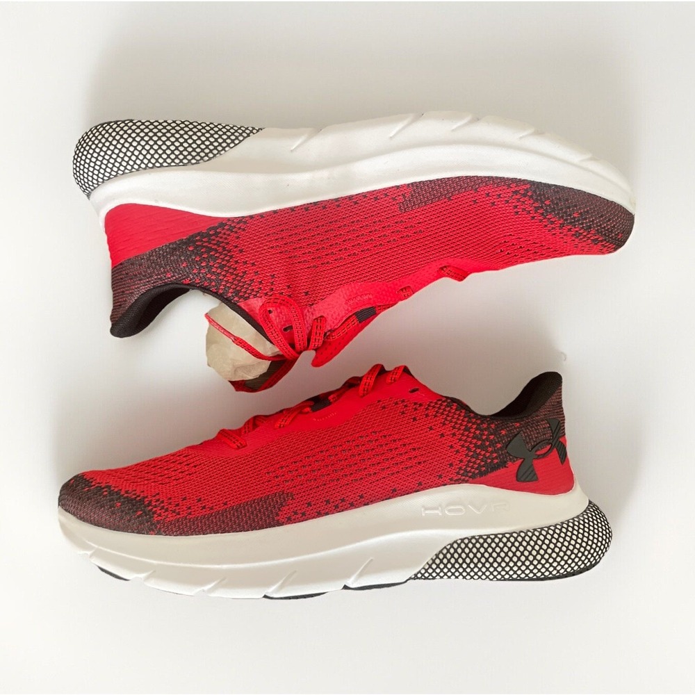 Size 9.5 - Under Armour HOVR Turbulence 2 White Red - NIB